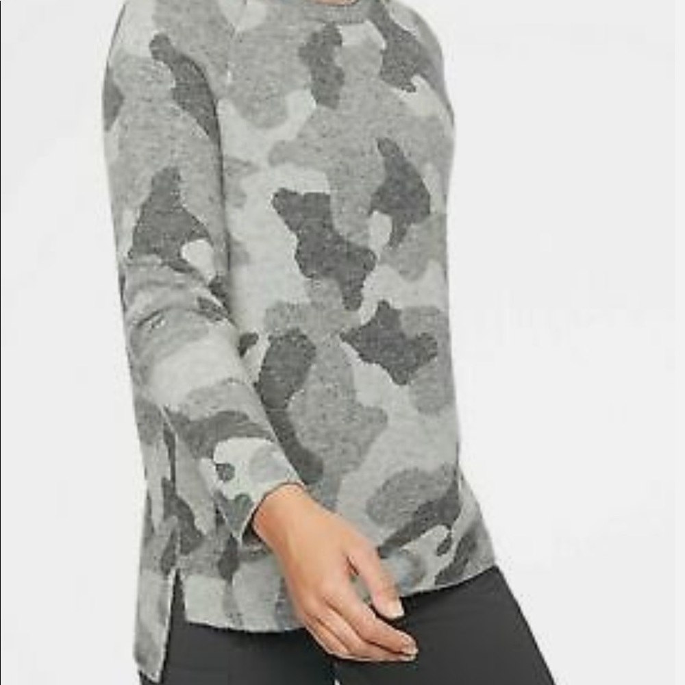 Athleta undercover camo alpaca sweater
